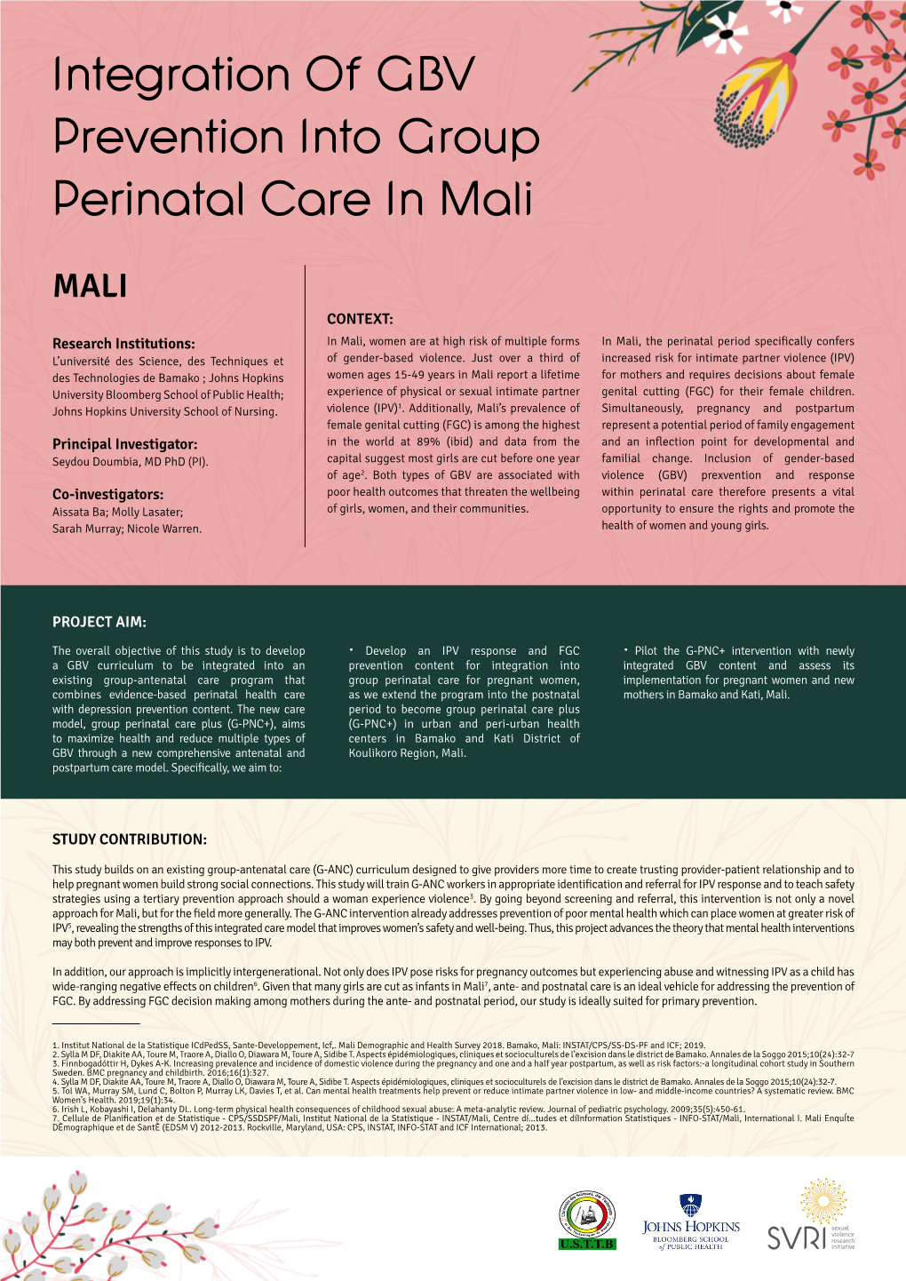 Integration of GBV Prevention Into Group Perinatal Care in Mali