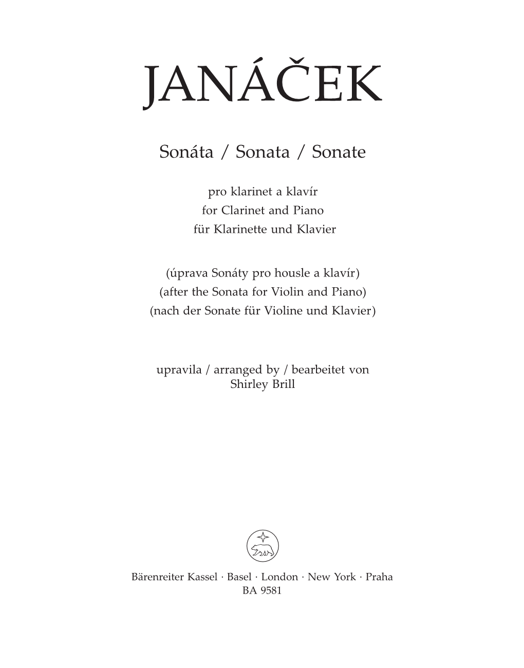 BA 9581 Janáček, Sonáta.Indd