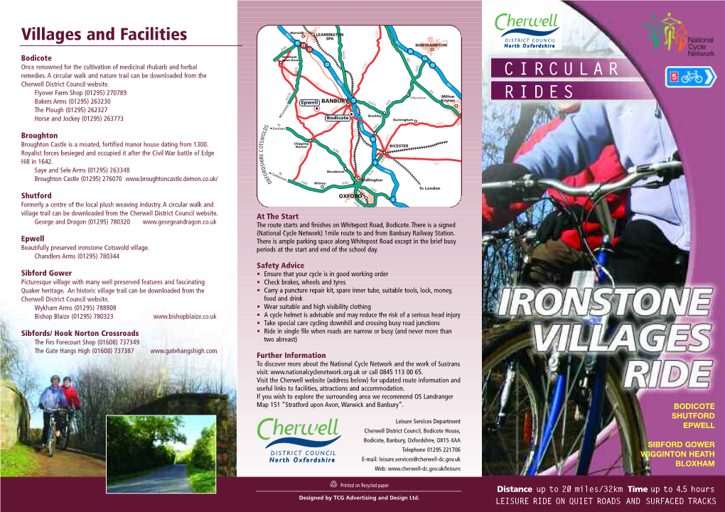 Ironstone Villages Ride Directions