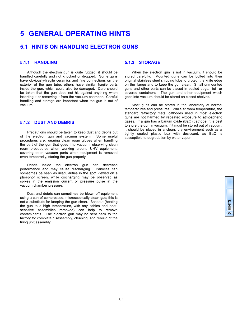 Electron Gun Systems Resource