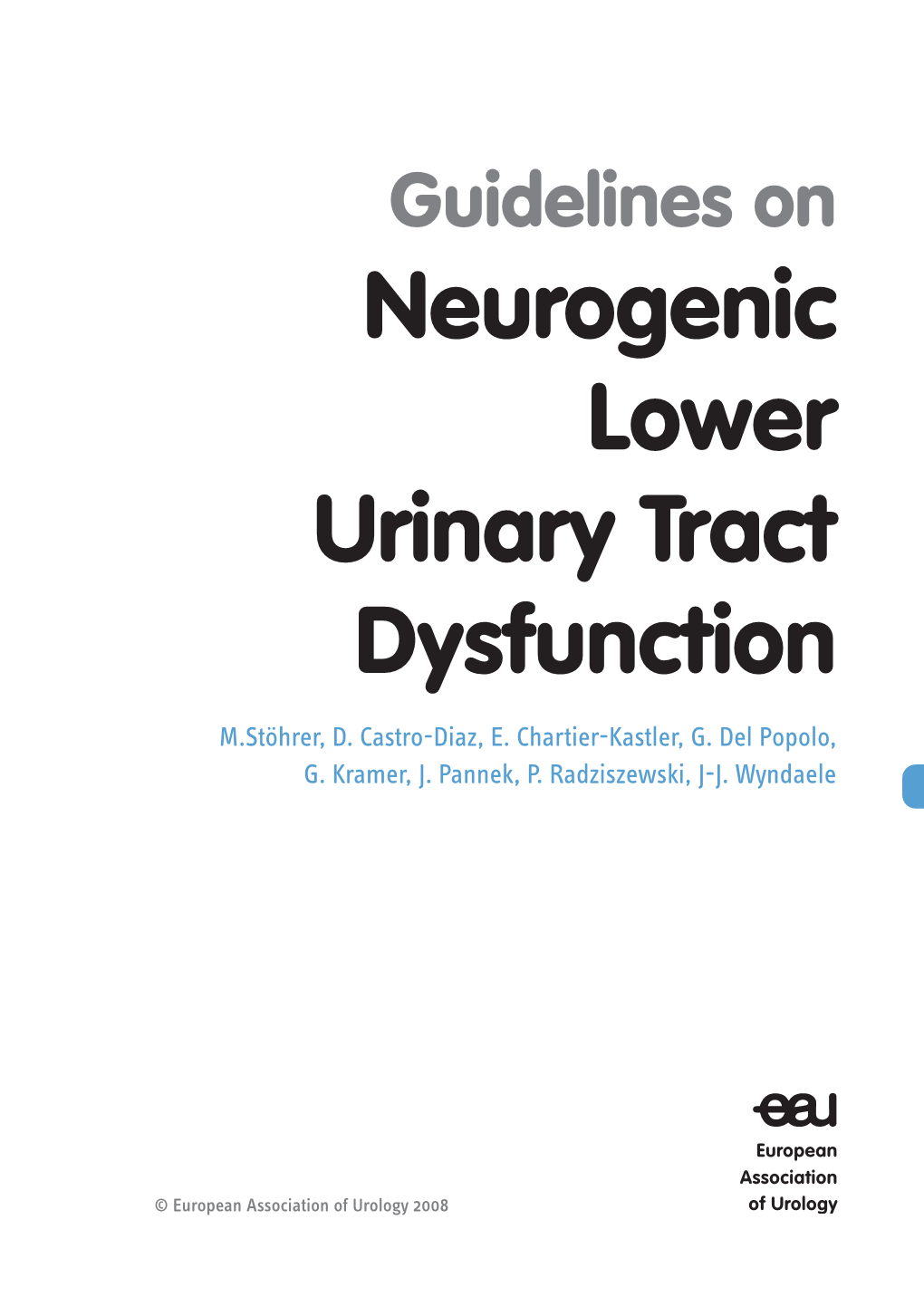 Neurogenic Lower Urinary Tract Dysfunction