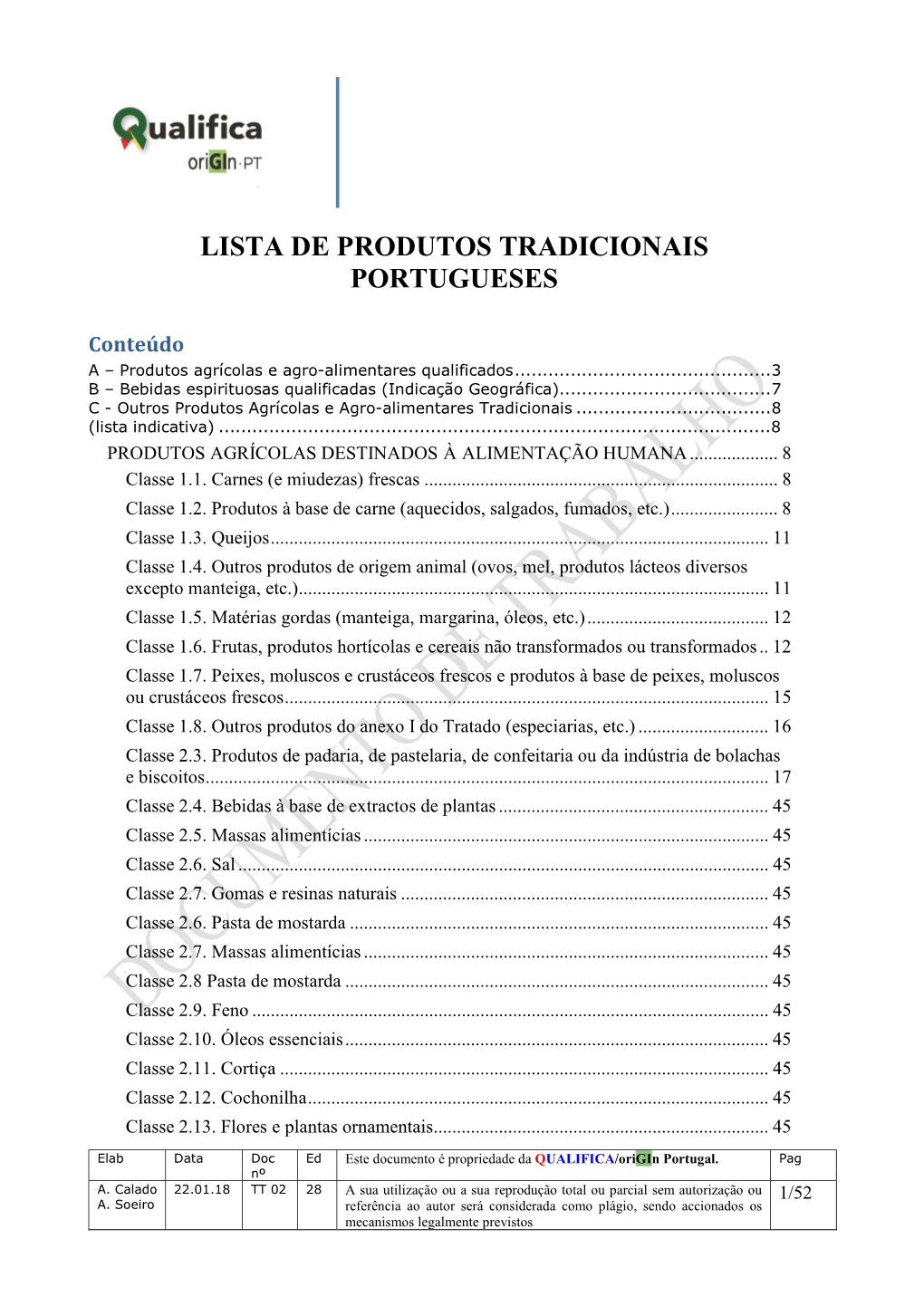 Lista De Produtos Tradicionais Portugueses