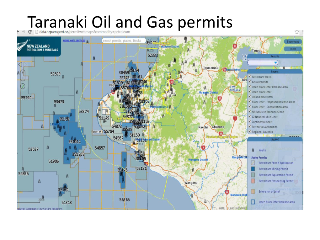 Oil & Gas Drilling in Taranaki