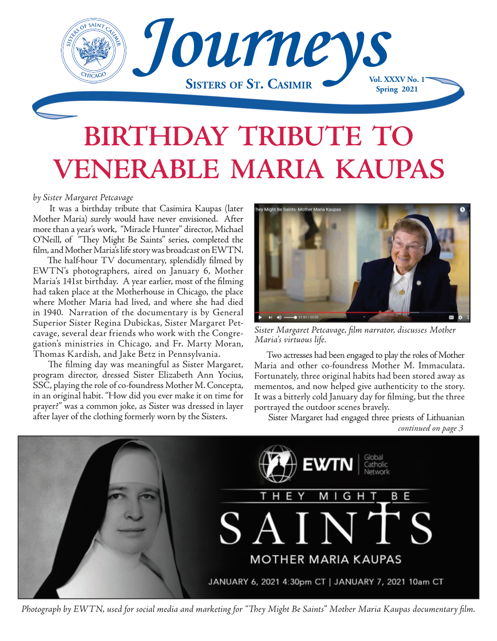 Birthday Tribute to Venerable Maria Kaupas