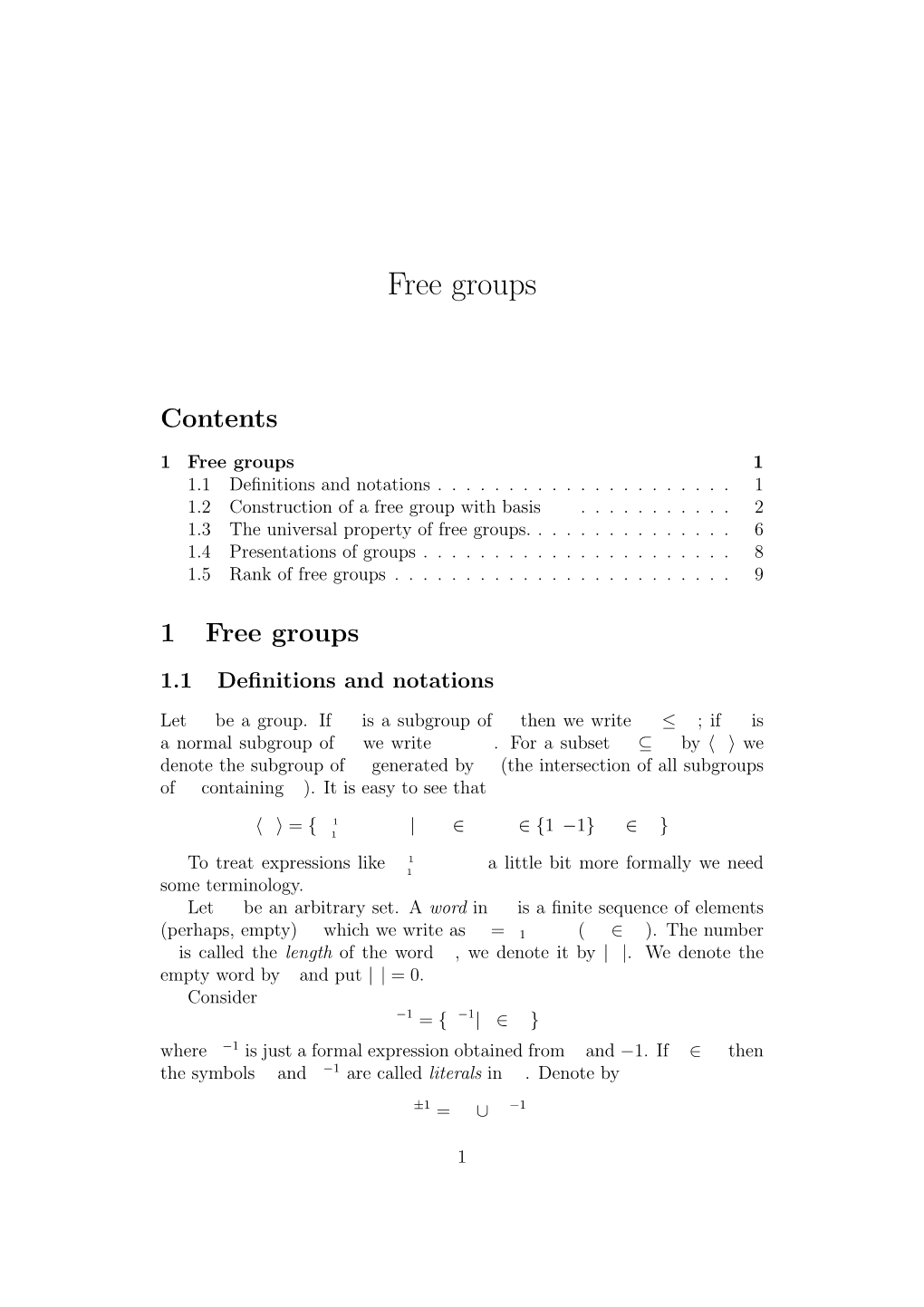 Myasnikov.1.Free.Groups.Pdf