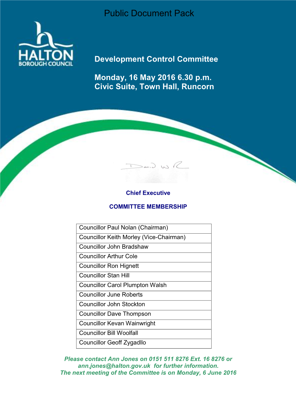 (Public Pack)Agenda Document for Development Control Committee, 16/05/2016 18:30