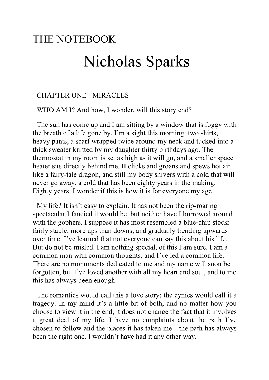 Nicholas Sparks