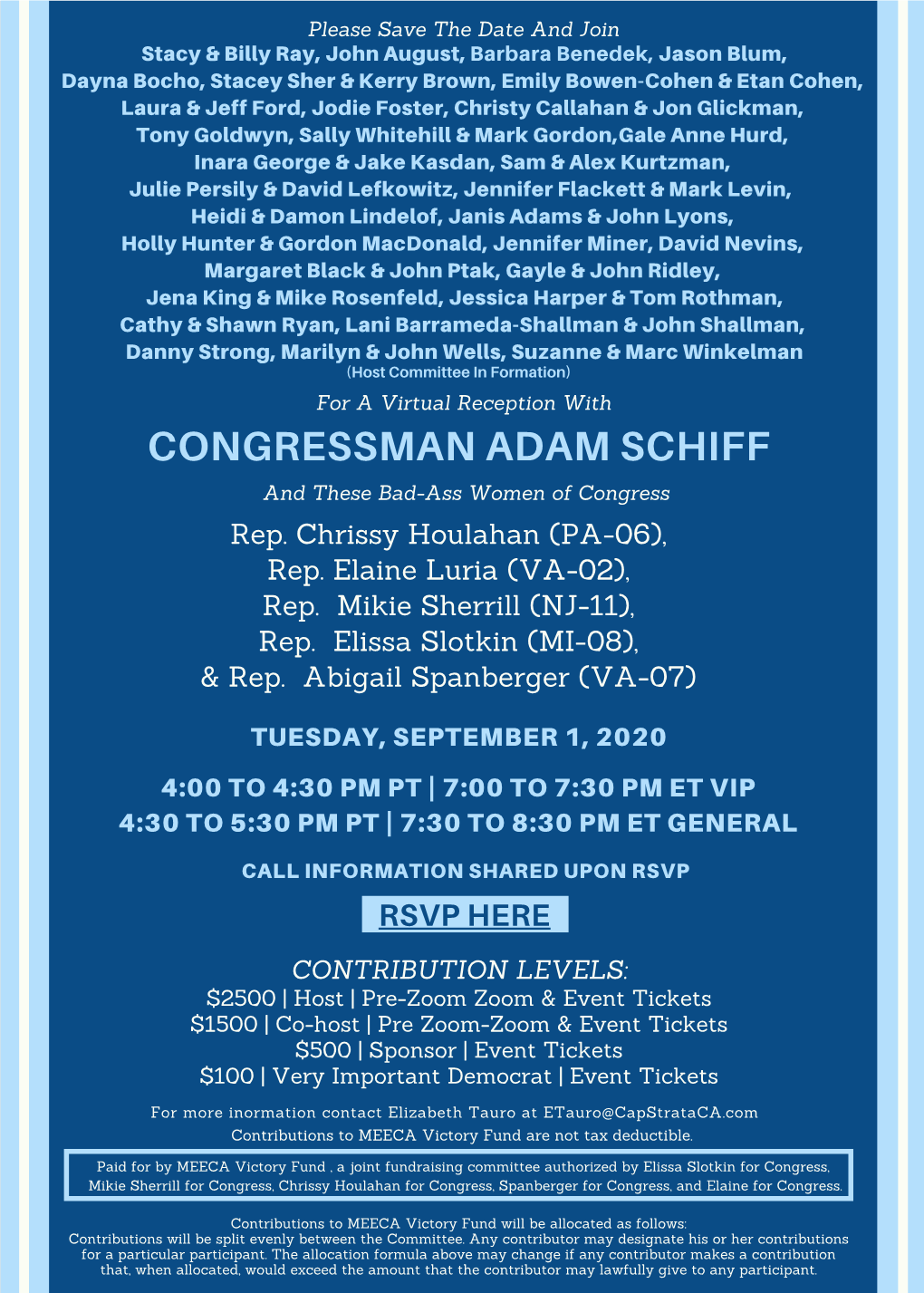 9.1.20 Virtual Reception W Rep. Adam Schiff