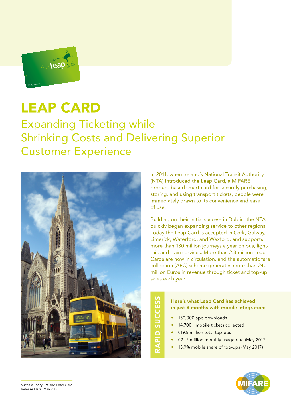 LEAP CARD Expanding Ticketing While Shrinking Costs and Delivering Superior Customer Experience