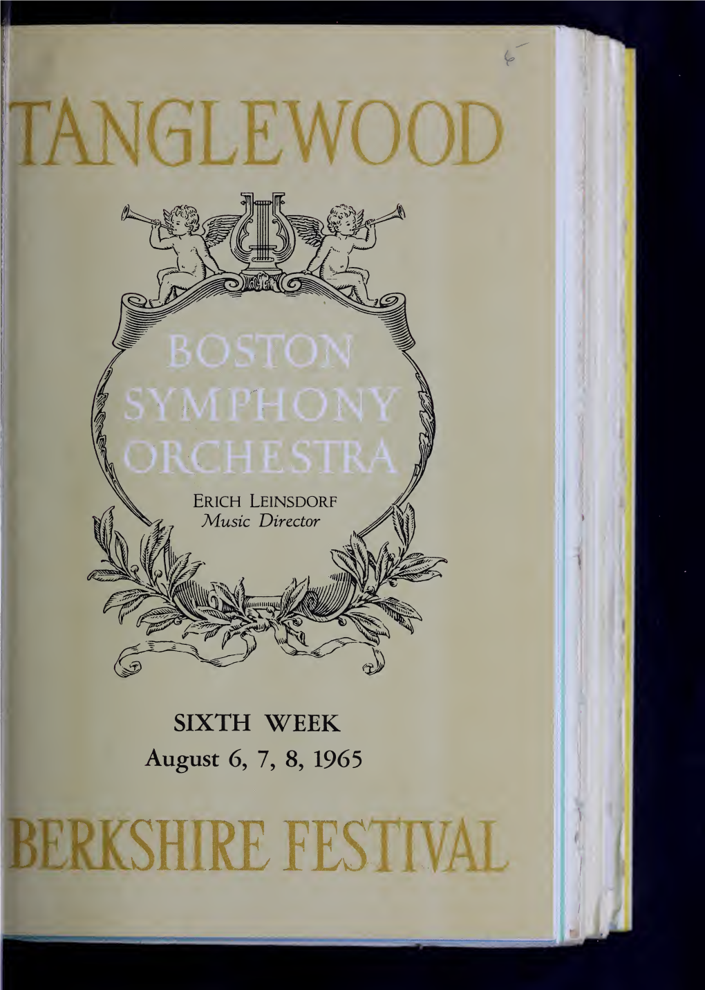 Boston Symphony Orchestra Concert Programs, Summer, 1965-1966, Tanglewood