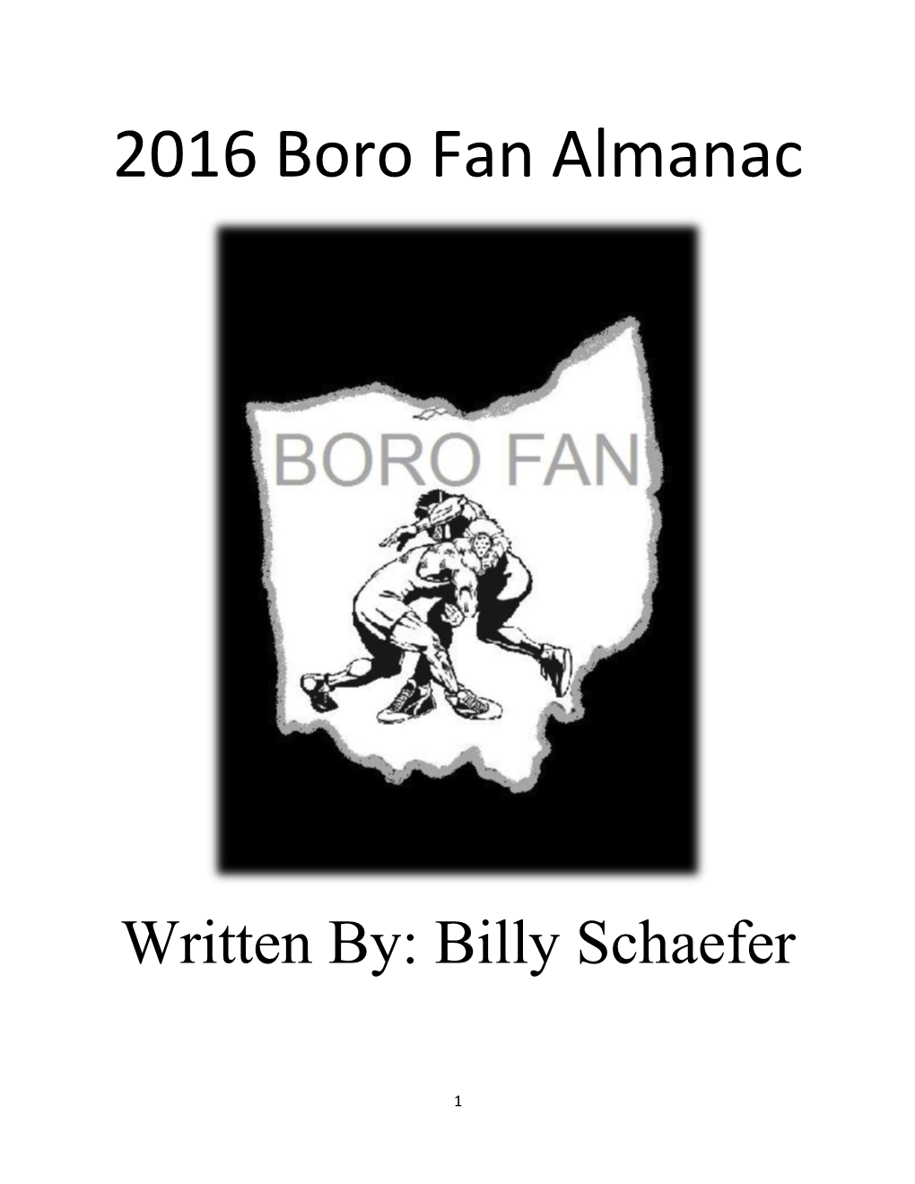 2016 Boro Fan Almanac