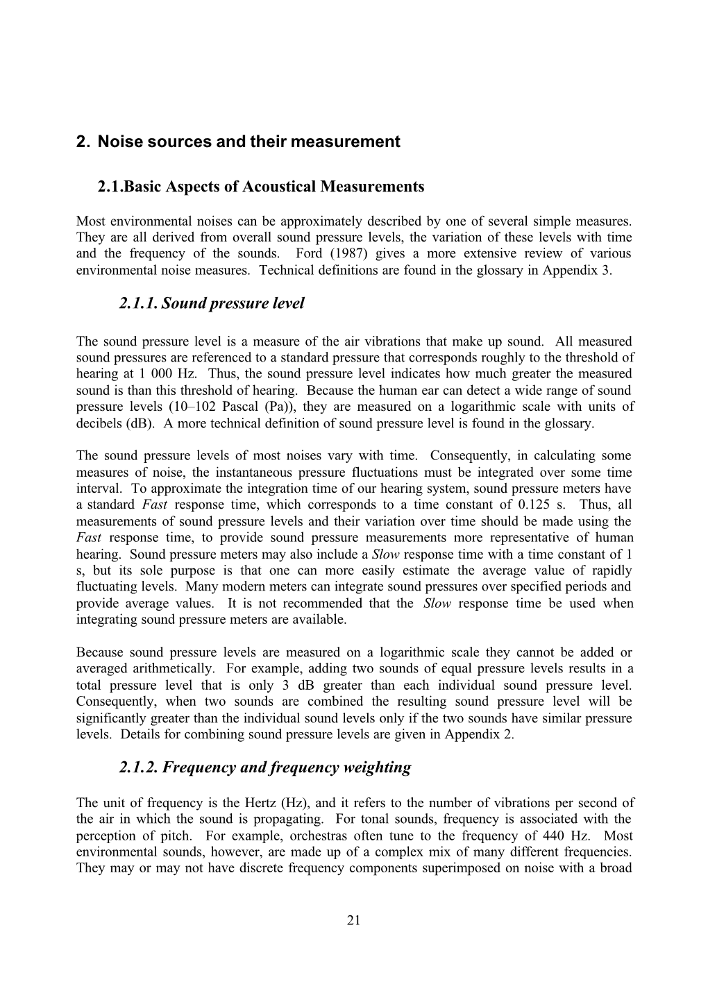 2. Noise Sources and Their Measurement 2.1. Basic Aspects Of