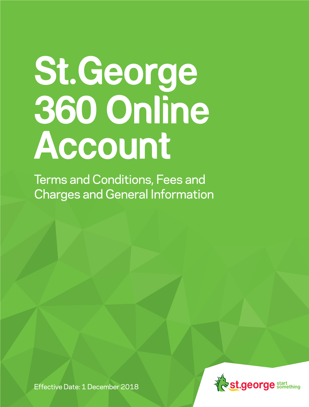 St.George 360 Online Account Terms and Conditions, Fees and Charges and General Information