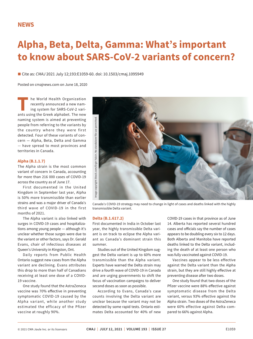 Alpha, Beta, Delta, Gamma: What's Important to Know About SARS-Cov