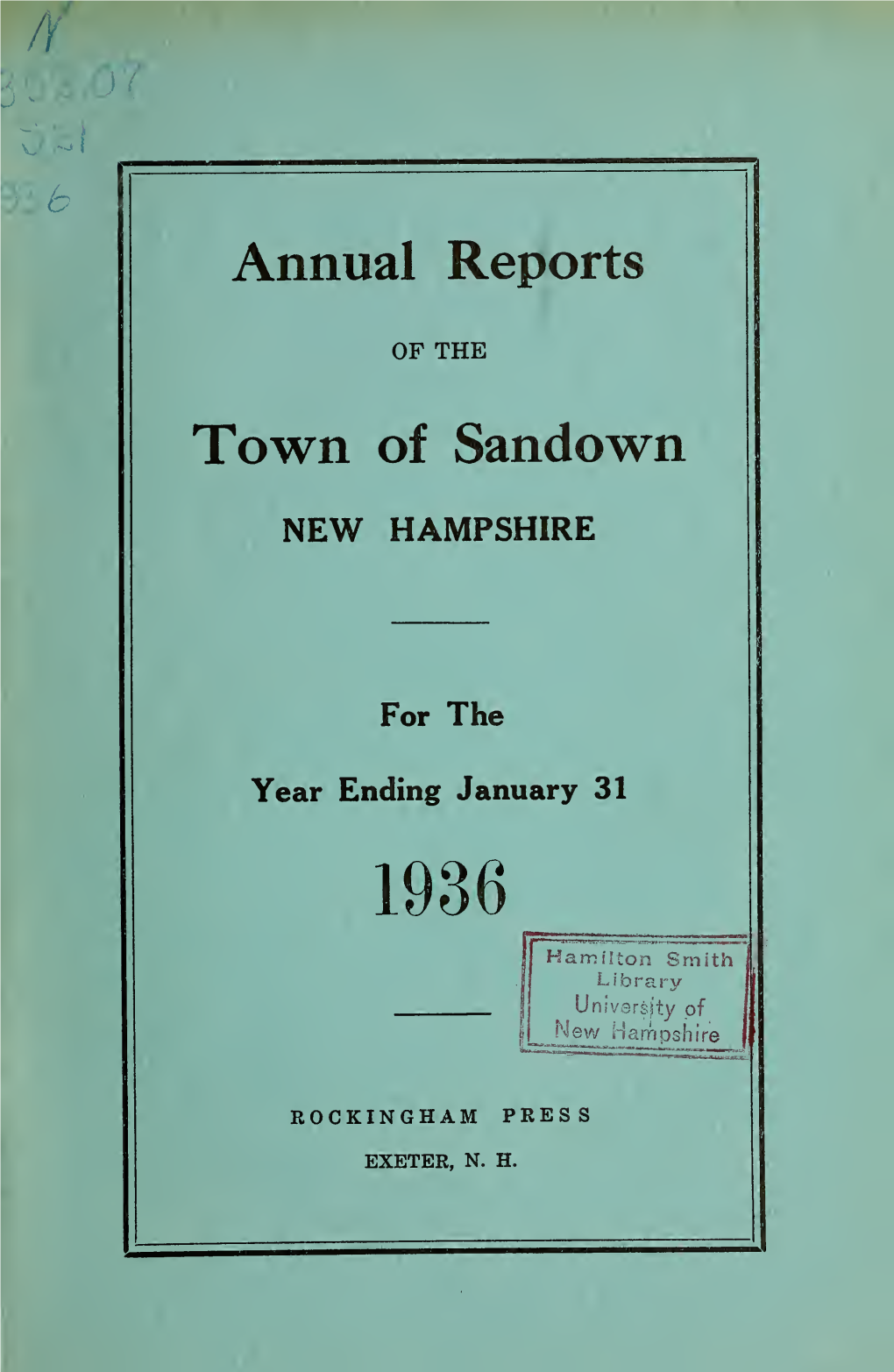 Town of Sandown NEW HAMPSHIRE