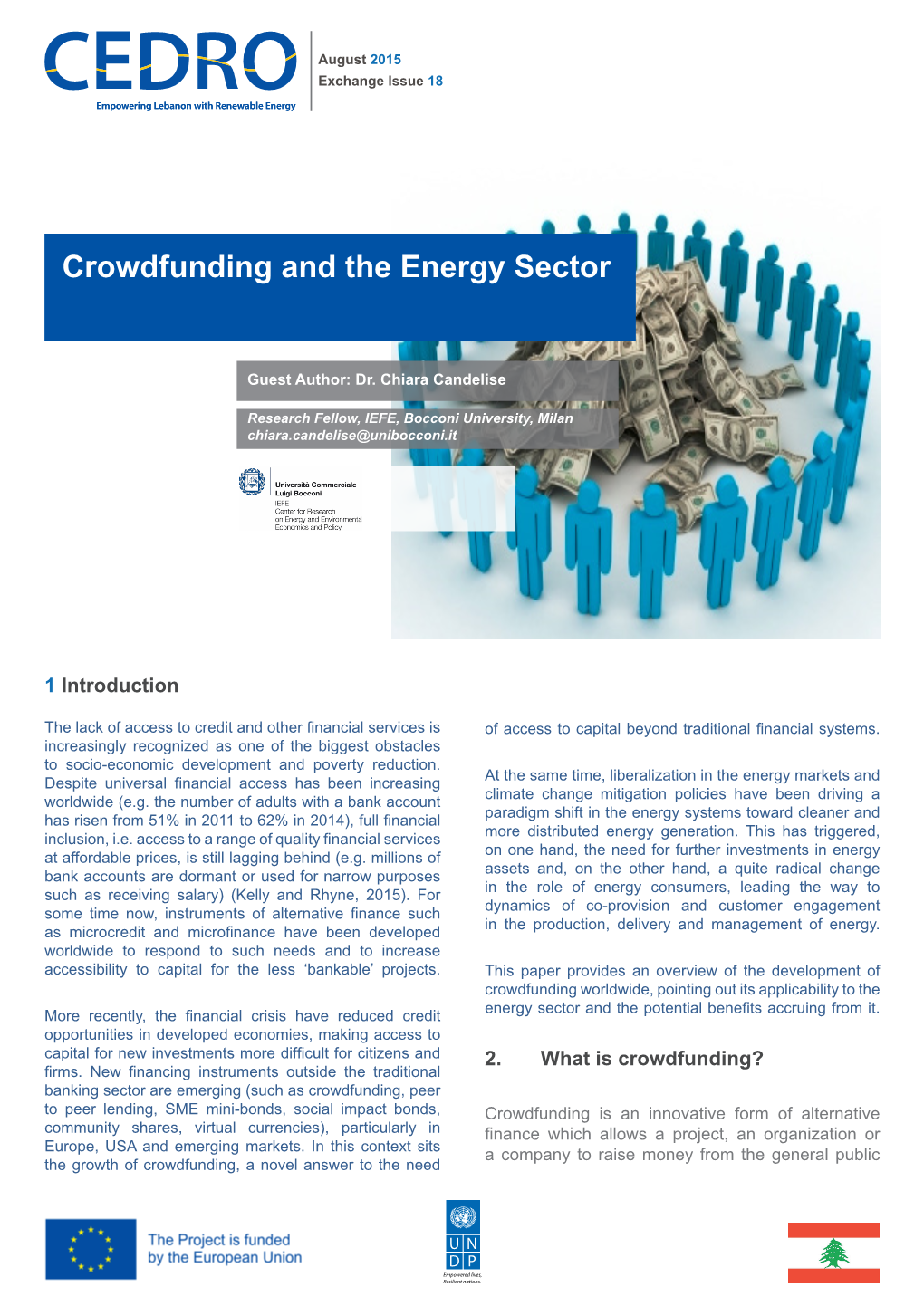 Crowdfunding and the Energy Sector