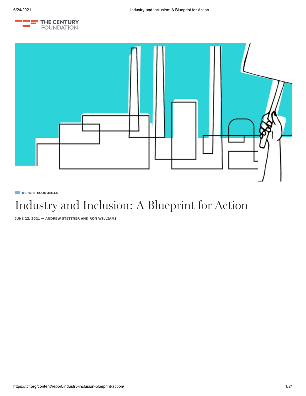 Industry and Inclusion: a Blueprint for Action