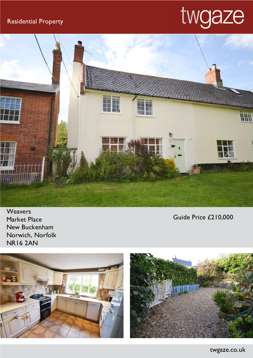 Residential Property Weavers Market Place New Buckenham Norwich