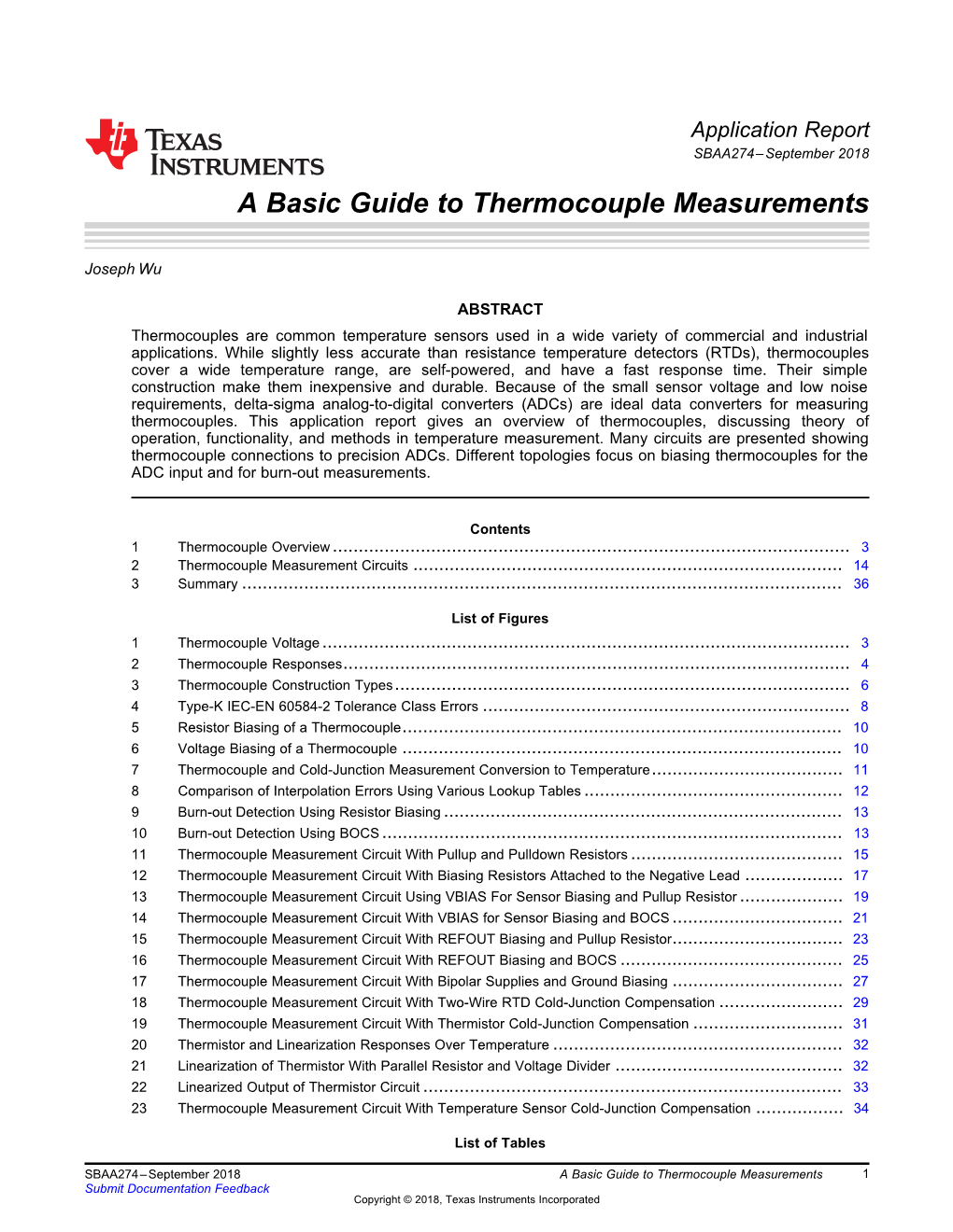 A Basic Guide to Thermocouple Measurements