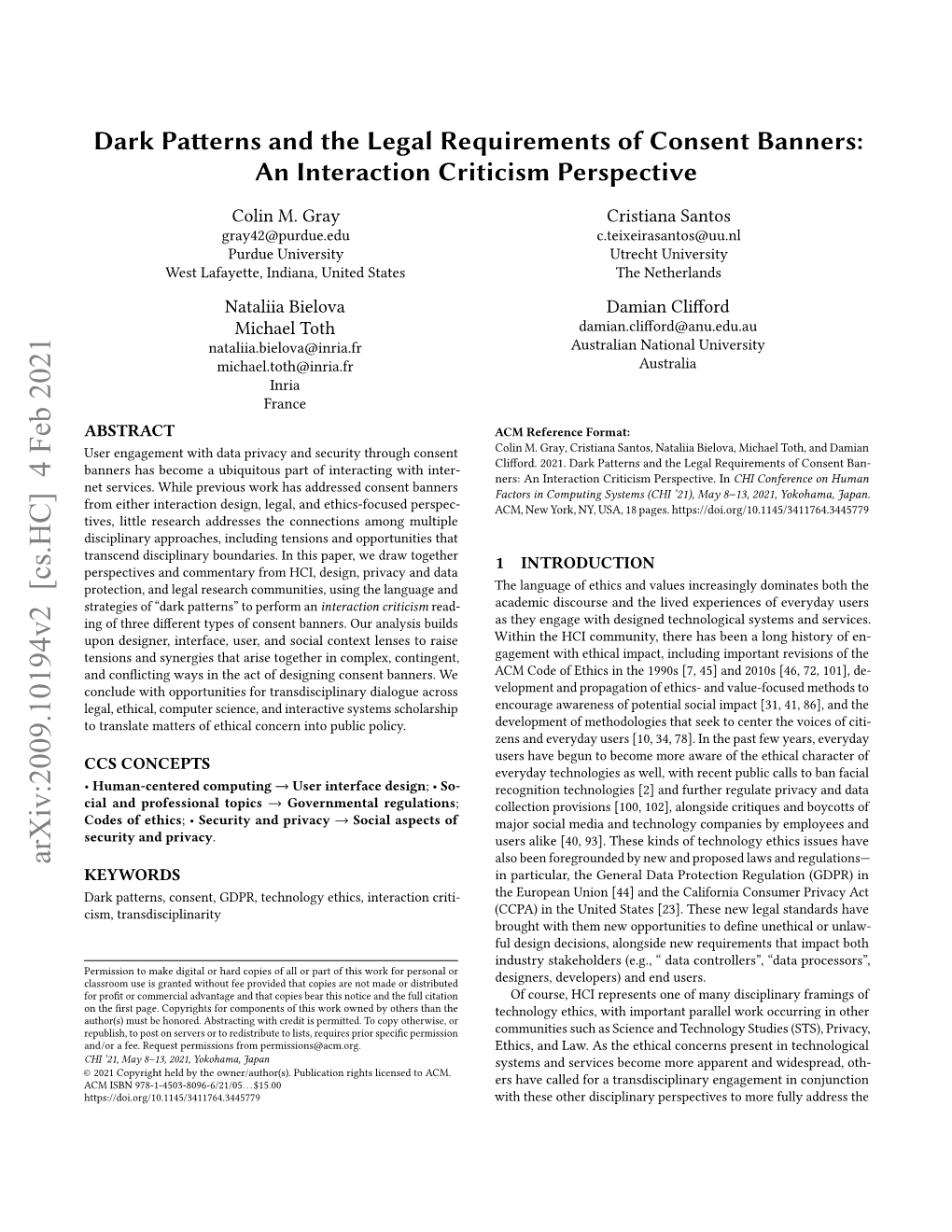 Dark Patterns and the Legal Requirements of Consent Banners: an Interaction Criticism Perspective