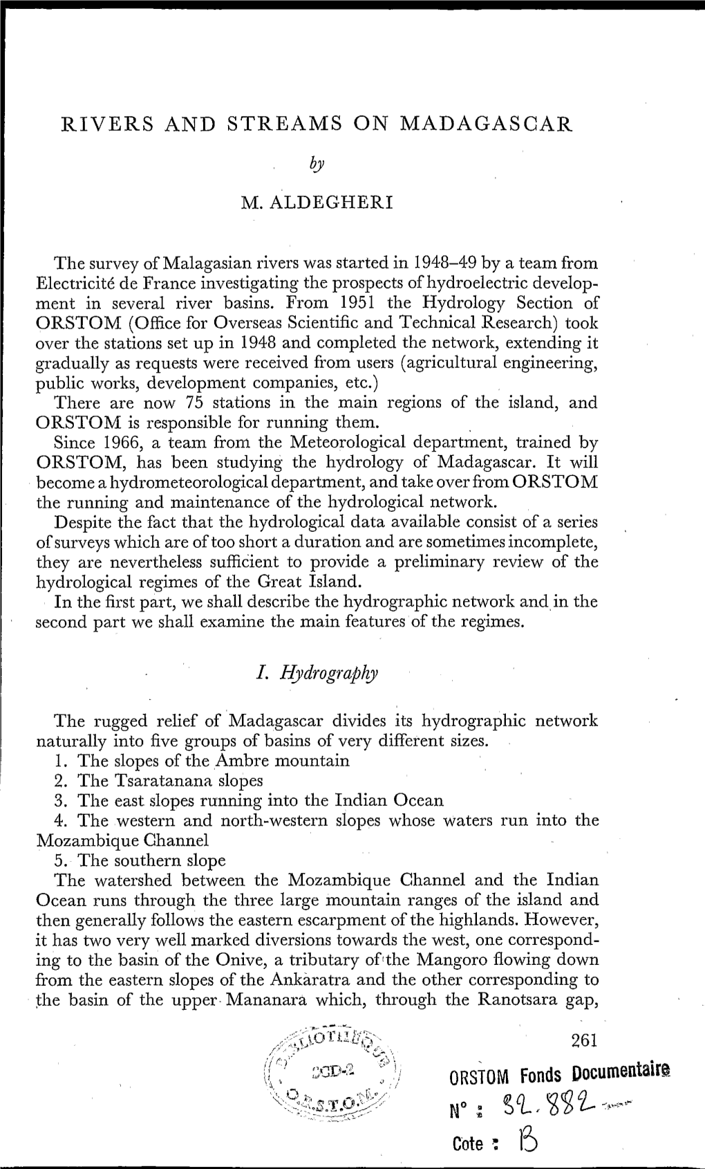 Rivers and Streams on Madagascar