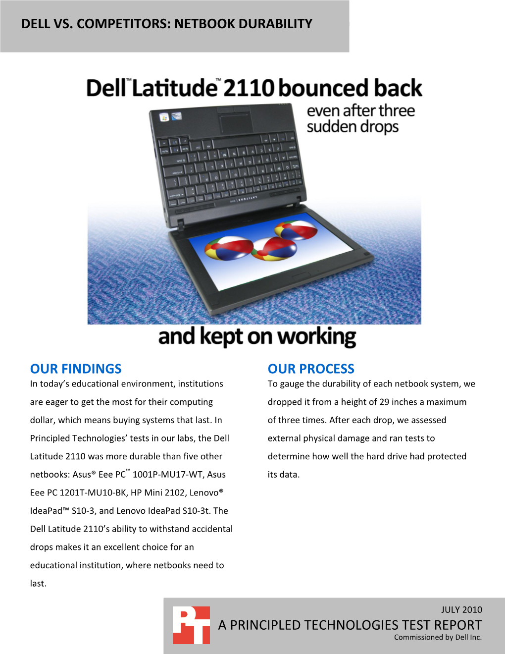 Dell Vs. Competitors: Netbook Durability and Spill Resistance