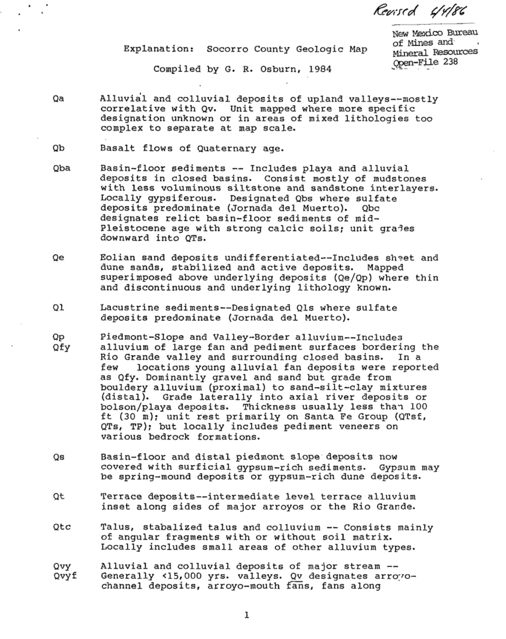 Socorro County Geologic