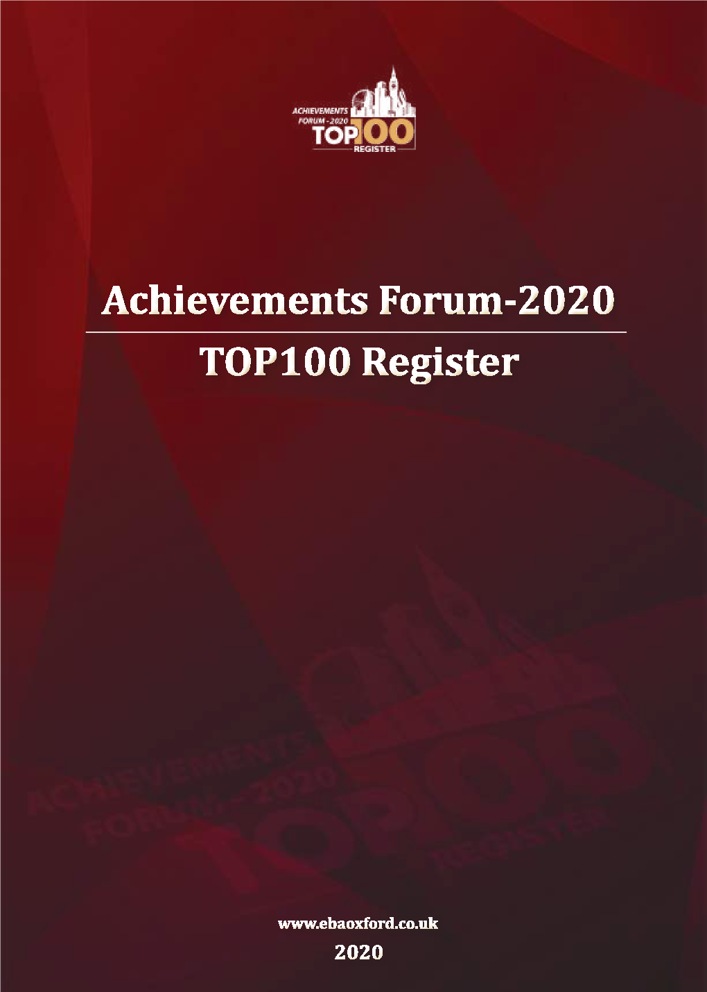 Achievements Forum-2020 TOP100 Register