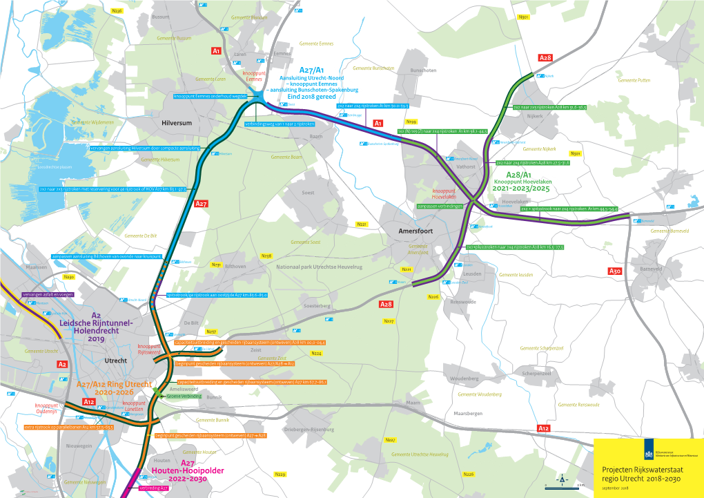 A27/A12 Ring Utrecht 2020-2026 A27 Houten-Hooipolder 2022-2030 A2