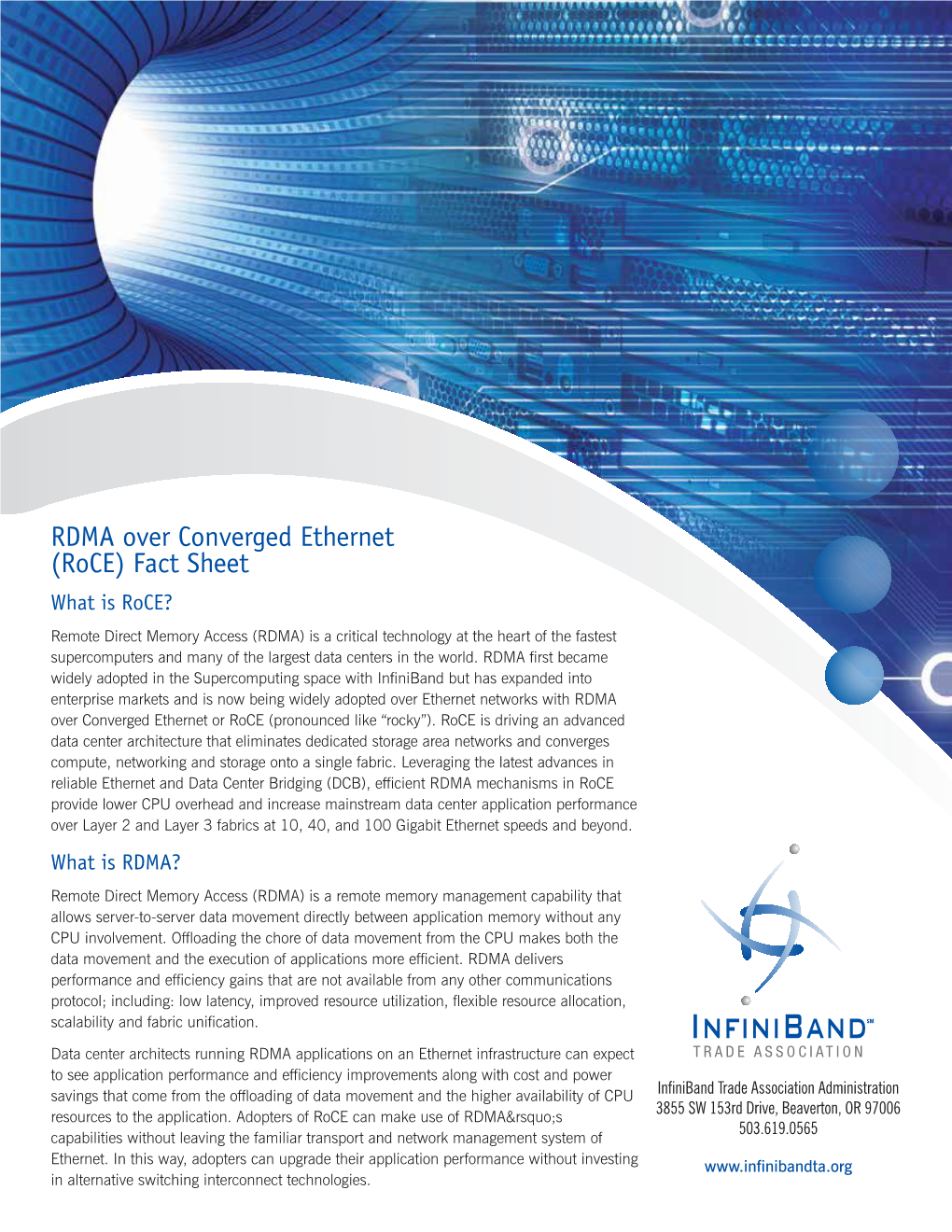 RDMA Over Converged Ethernet (Roce)