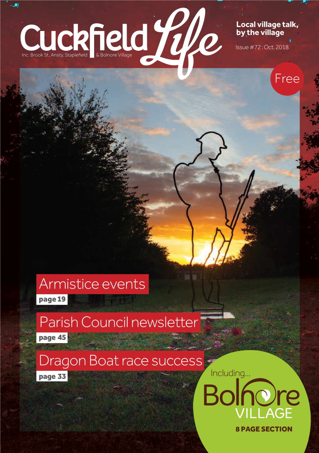 Parish Council Newsletter Armistice Events Dragon Boat Race Success