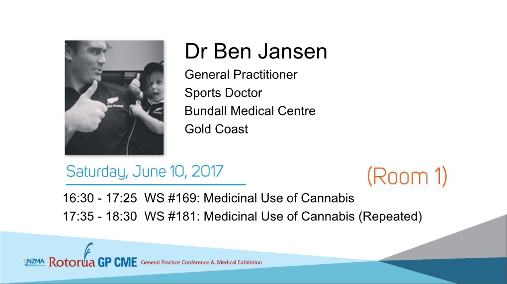 Dr Ben Jansen General Practitioner Sports Doctor Bundall Medical Centre Gold Coast