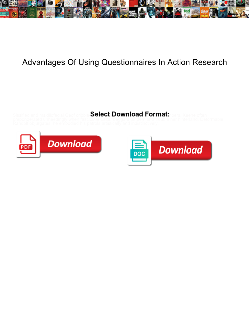 Advantages of Using Questionnaires in Action Research