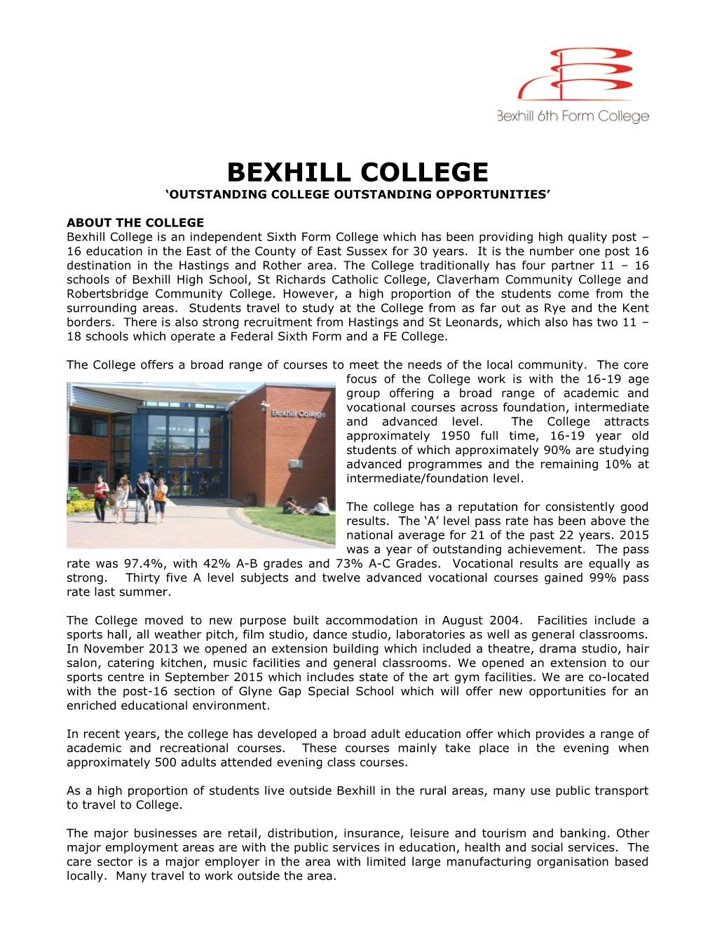 To Read Information About the College