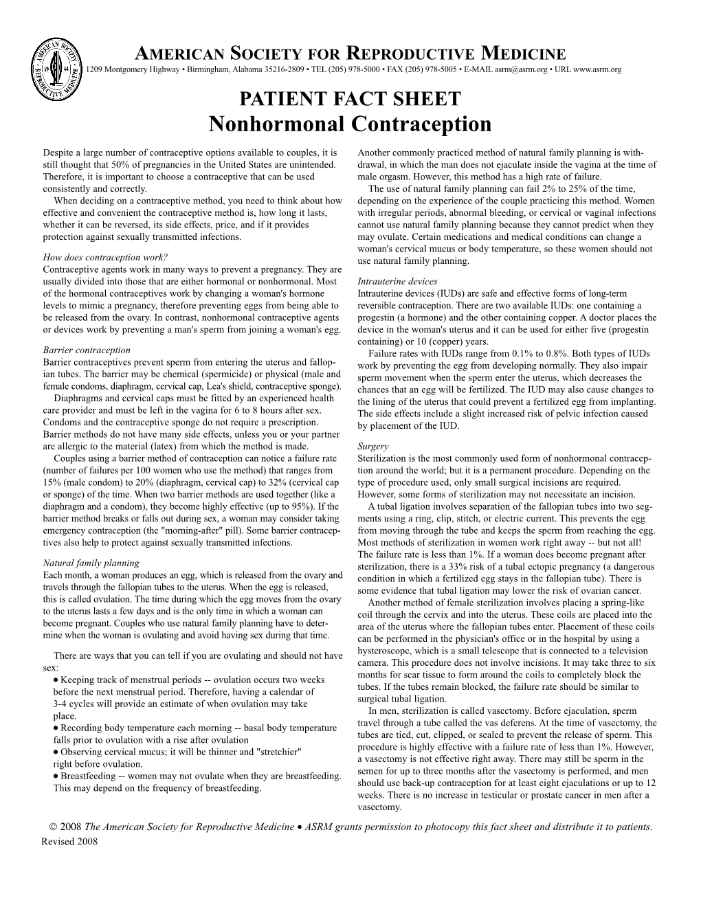 Nonhormonal Contraception.Qxd