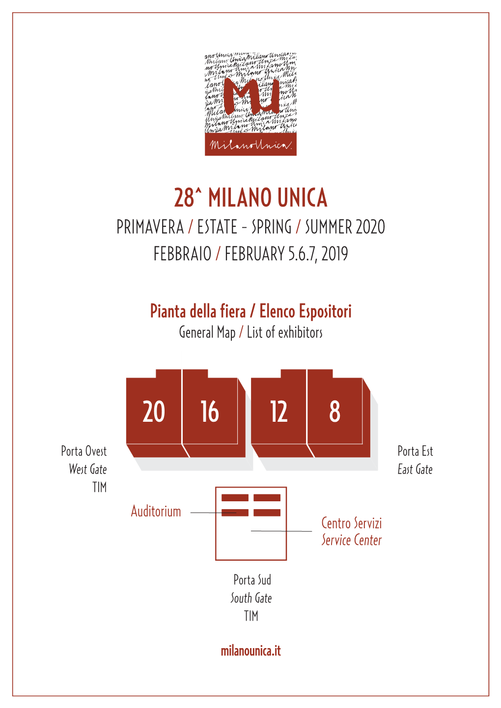 28^ Milano Unica Primavera / Estate - Spring / Summer 2020 Febbraio / February 5.6.7, 2019