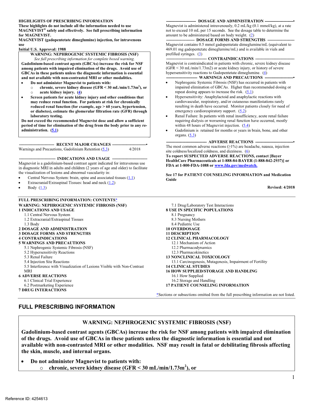 Gadolinium-Based Contrast Agents