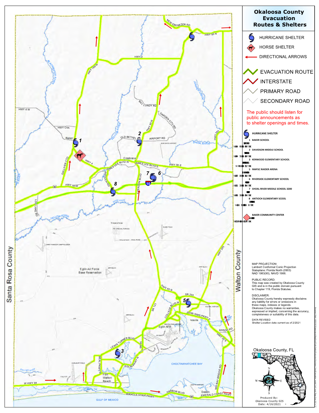 Map Evacuation Routes