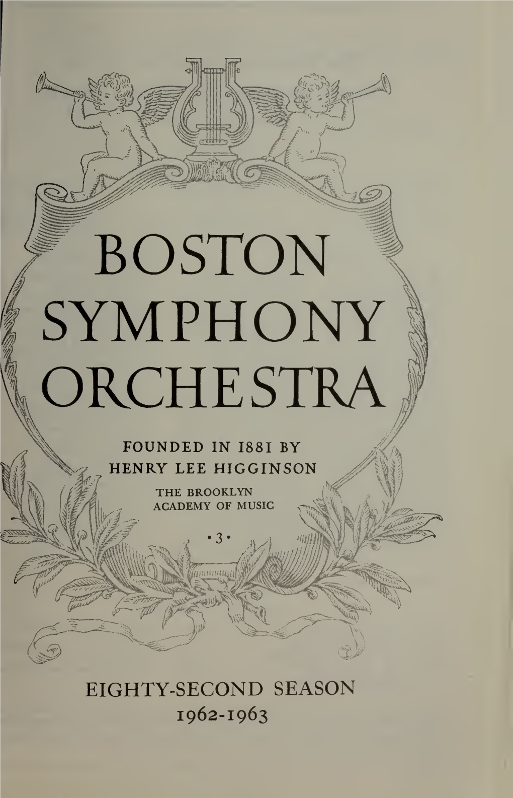 Boston Symphony Orchestra Concert Programs, Season 82, 1962