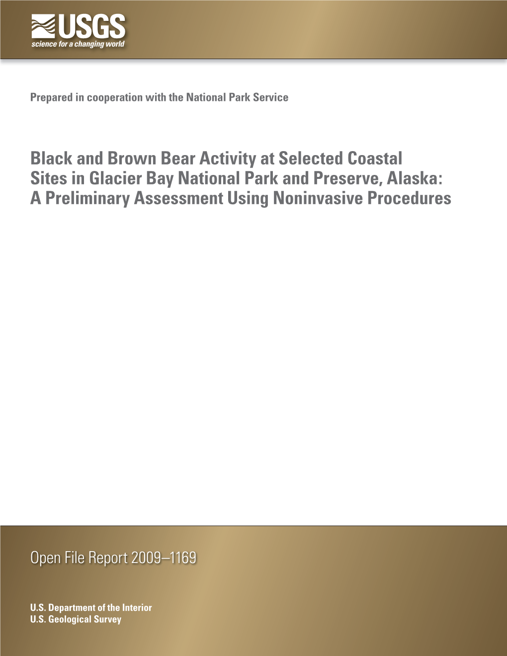 Bear Activity and Habitat Assessment of Eight Shoreline Areas in Glacier