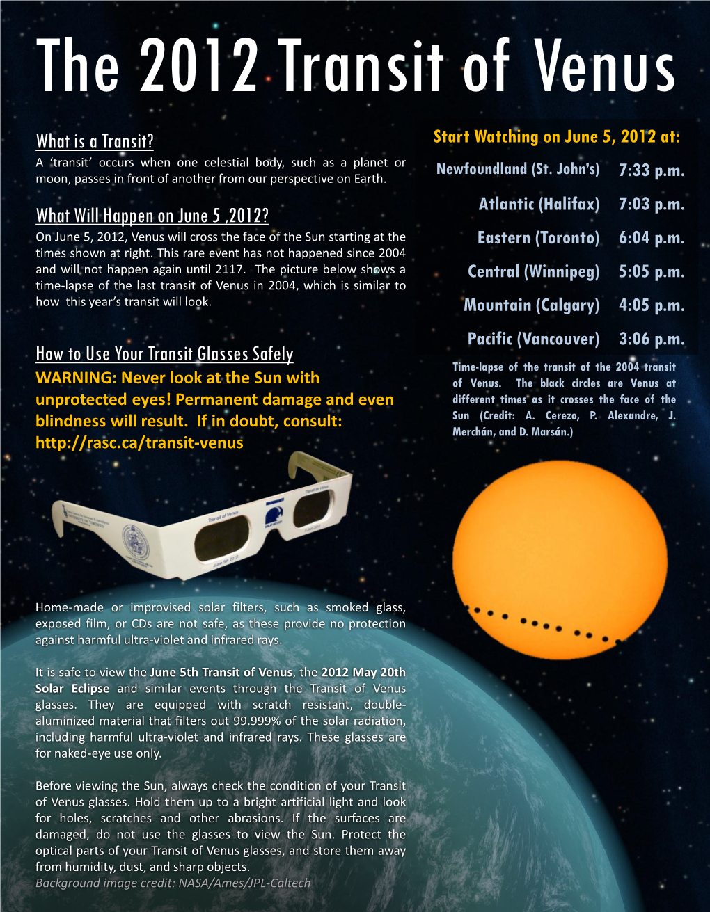 The 2012 Transit of Venus