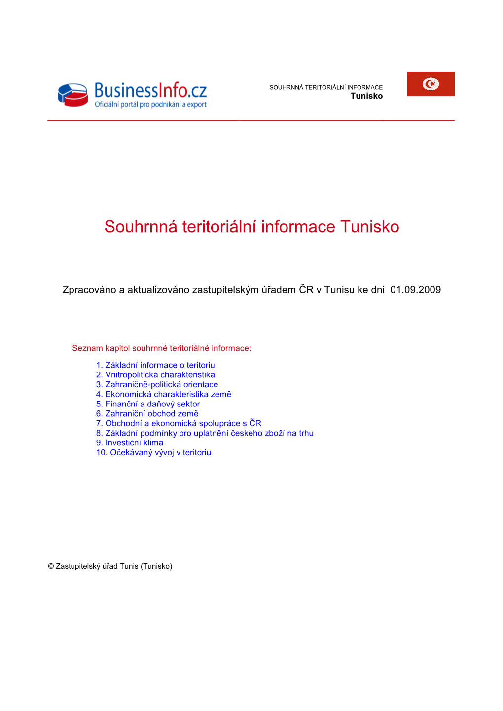 STI Tunis Aktualizace K 1.9.2009