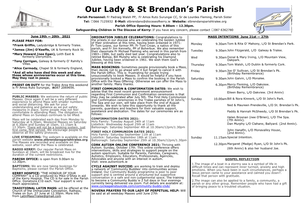 Our Lady & St Brendan's Parish