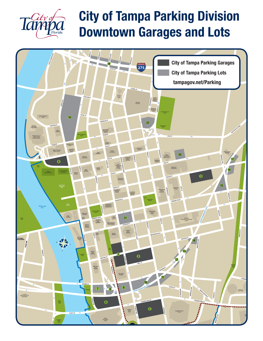 City of Tampa Parking Division Downtown Garages and Lots