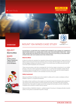 Mount Isa Mines Case Study