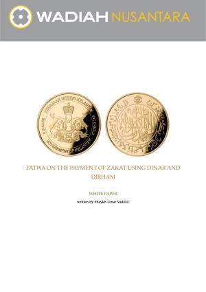 Fatwa- Payment of Zakat in Dinar and Dirham