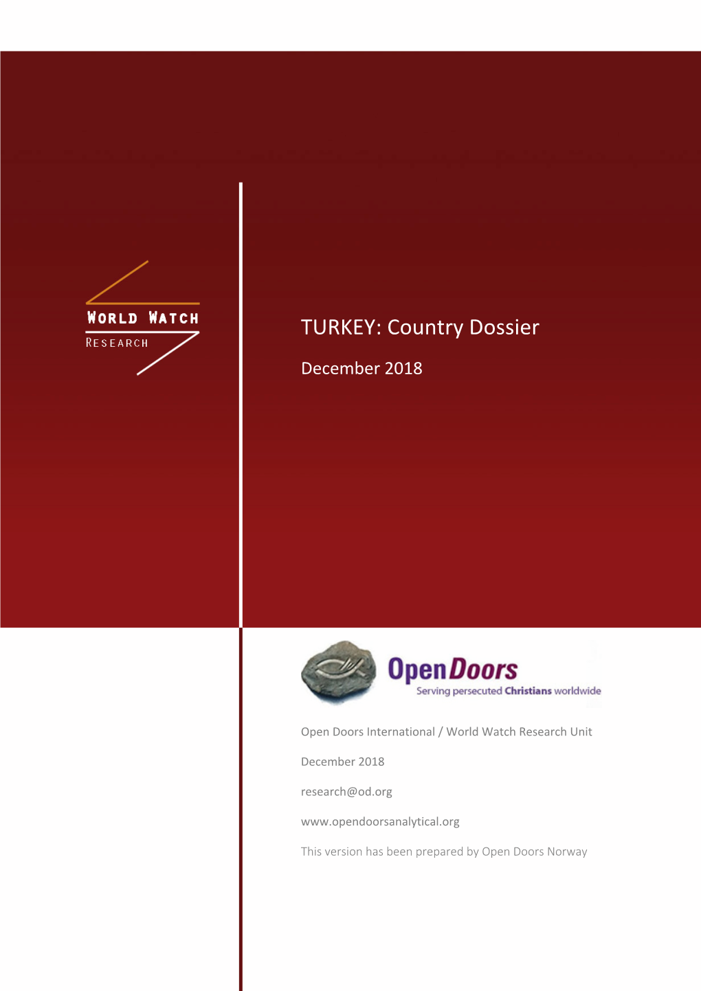 TURKEY: Country Dossier