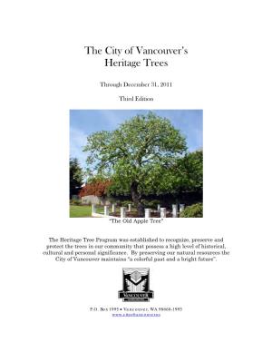 The City of Vancouver's Heritage Trees