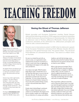 Vexing the Ghost of Thomas Jefferson by Daniel Hannan