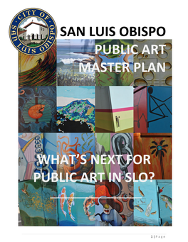 San Luis Obispo Public Art Master Plan What's Next